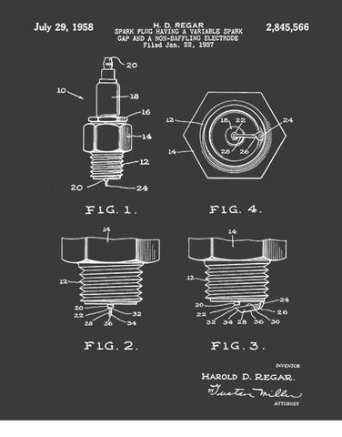 car shirts 1958 patent spark plug t shirt mens muscle car shirts