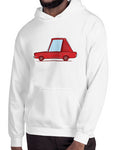 cartoon fastback pony car t shirts hoodies hoodie red on white