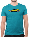 classic car shirts de tomaso pantera t shirt mens teal