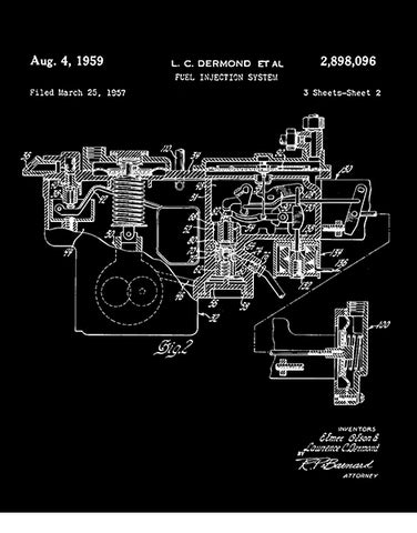 mechanic t shirts 1959 fuel injected engine patent t shirt