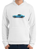 muscle car shirts 1968 ss396 bumble bee stripe white premium hoodie