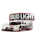 vintage signs man cave decor bud light jaguar imsa gtp race car front