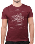 1918 vintage motorcycle t shirt sidecar patent cardinal