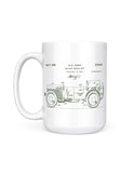 1942 4x4 military patent mug front man cave mug