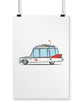 1959 caddy ghost hearse fan art poster