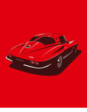 1963 vette split window car shirts flat