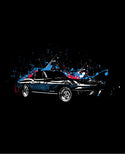 1967 blue vette car shirts hoodies flat