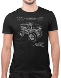 1967 patent vintage lawn mower tractor shirts car shirts black