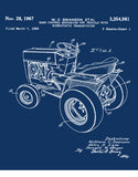 1967 patent vintage lawn mower tractor shirts car shirts