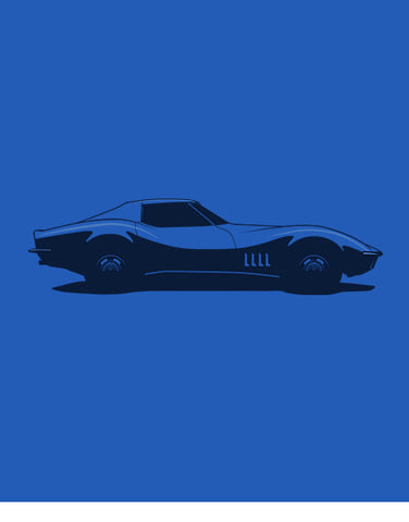 1969 c2 vette sports car shirts hoodies flat