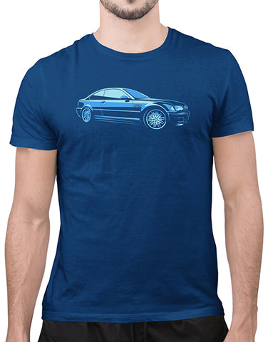 2 door bimmer german car shirt blue