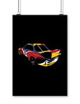 3 csl art car poster car art