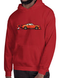 8 bit 911 sports car shirts hoodies hoodie red