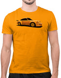 911 whale tail t shirt sports car shirt gold