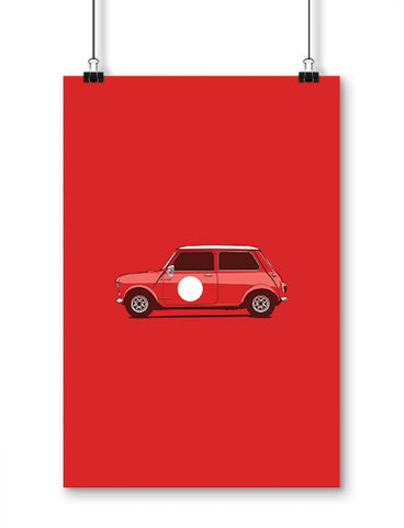 car posters fun sized british race car art