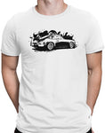 turbo 911 sports car shirt mens gifts for car lovers white