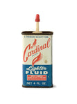 vintage oil cans cardinal lighter fluid back