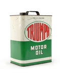 Vintage oil cans triumph motor oil two gallons side 2