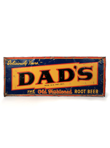 vintage signs dads old fashioned root beer porcelain sign front