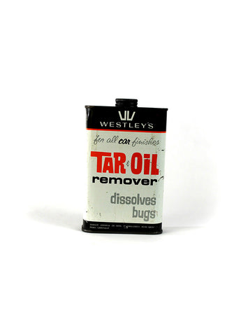 Vintage Oil Cans - Westley's Tar & Oil Remover