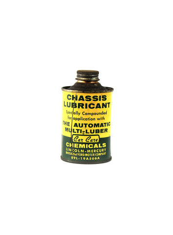 Vintage Oil Cans - Car Care Chassis Lubricant