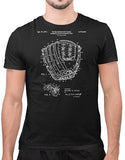 baseball shirt vintage baseball glove patent t shirt baseball t shirt black