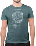 baseball shirt vintage baseball glove patent t shirt baseball t shirt heather slate