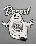 booost turbocharger ghost jdm slap stickers flat
