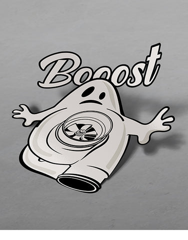 booost turbocharger ghost jdm slap stickers