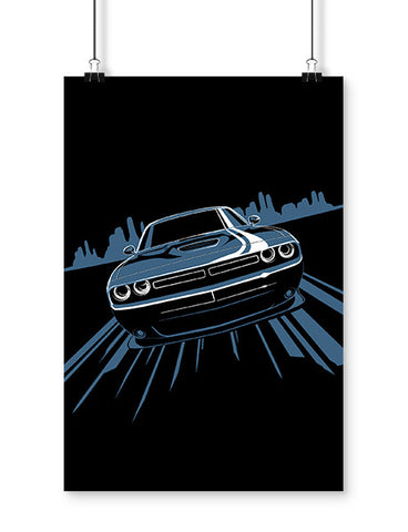 car art challenge this muscle car poster