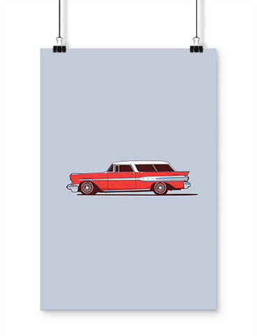 car posters 1957 safari wagon