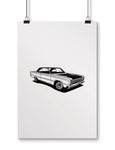 car posters 1966 satellite muscle car art