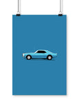car posters 1968 ss396 bumble bee stripe muscle car art
