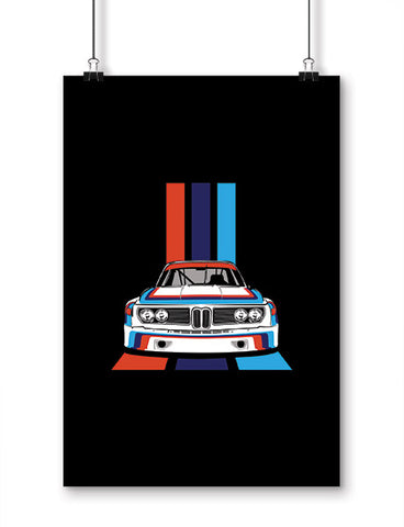 car posters 1975 sebring csl race car art