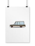 car posters fairlane woody wagon cartoon car art