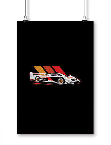 car posters gtp eagle race car art