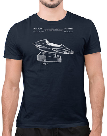 car shirts 1954 coin rocket amusement ride patent t shirts mens navy