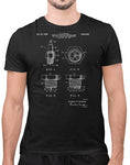 car shirts 1958 patent spark plug t shirt mens muscle car shirts black