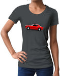 car shirts 1968 ss 396 muscle car shirts hockey stick stripe womens asphalt