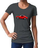 car shirts 1968 ss 396 muscle car shirts hockey stick stripe womens asphalt
