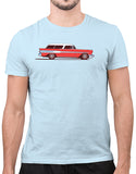 car shirts classic car shirts 1957 safari wagon blue