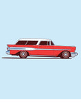 car shirts classic car shirts 1957 safari wagon flat