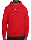 car shirts classic car shirts 1957 safari wagon red hoodie