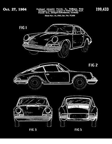 car shirts classic car shirts 911 patent drawing flat