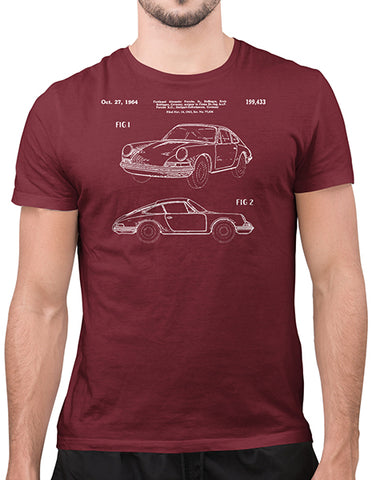 car shirts classic car shirts 911 patent drawing sports car shirts cardinal