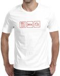 car shirts eat sleep helmet white mens