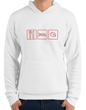 car shirts eat sleep helmet white premium hoodie