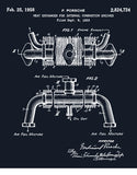car shirts german engine patent drawing classic car shirts flat