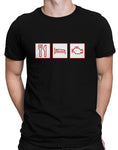 car shirts mens eat sleep engine black