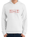 car shirts premium hoodie eat sleep piston white